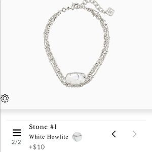 Kendra Scott howlite elaina bracelet